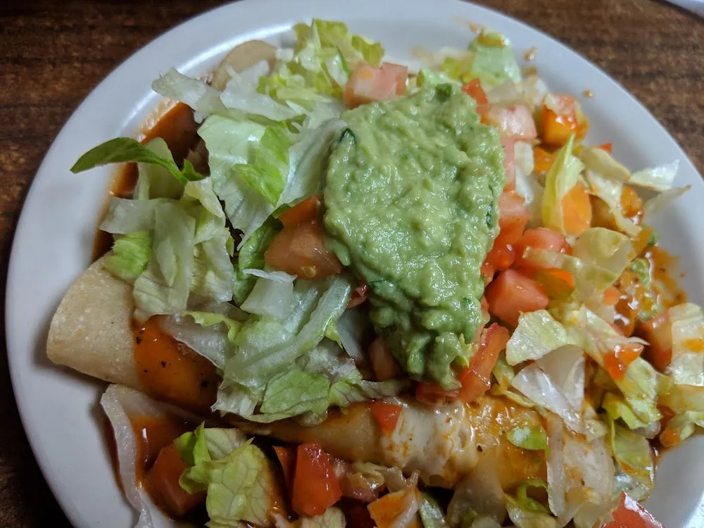 3 Chicken Enchiladas with Guacamole